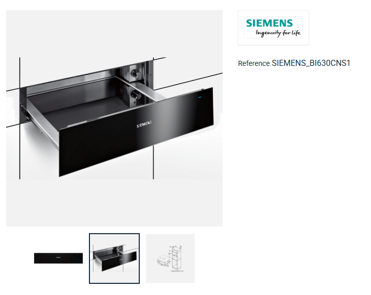 BI630CNS1B	SIEMENS WARMING DRAWER