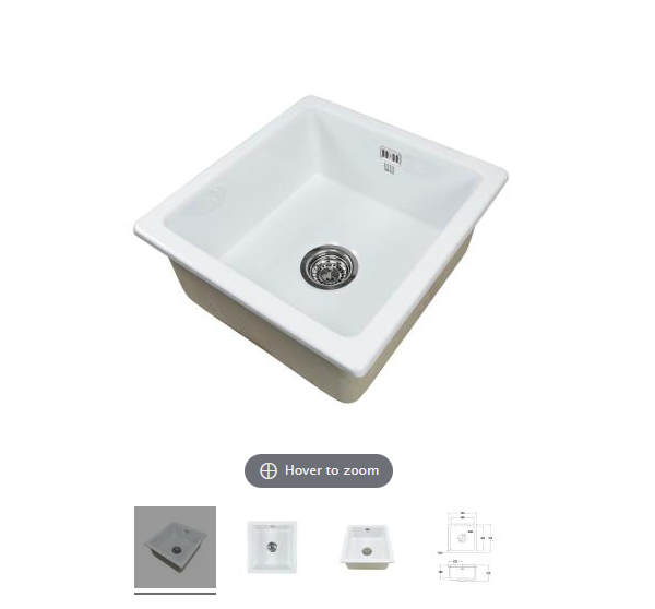1810 ARGILLA FIRECLAY 450 SINK